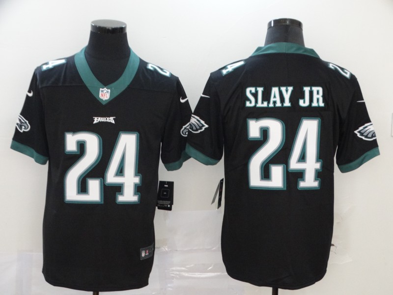 Men Philadelphia Eagles 24 Slay Jr black Vapor Untouchable NFL Jersey Limited Player Football